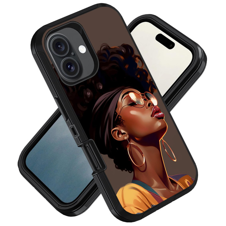 ZXHSBROK Designed for iPhone 16 Plus Case Military Grade Heavy Duty 3Layer Shockproof Drop Phone Protective Cover for iP