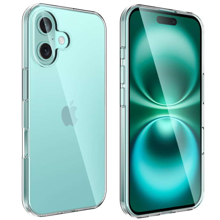 Compatible with iPhone 16 Case Ultra Slim Thin Flexible Clear TPU Phone Case Cover for iPhone 16 Gel Rubber Soft Skin Si