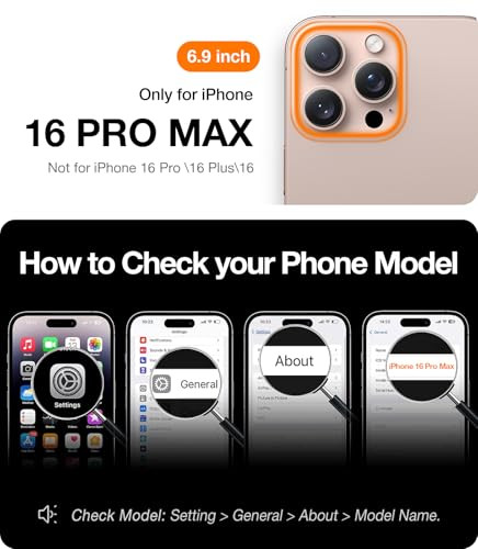 TORRAS Crystal Clear for iPhone 16 Pro Max Case AntiYellowingMilitaryGrade Protection Slim Translucent AntiScratch Back