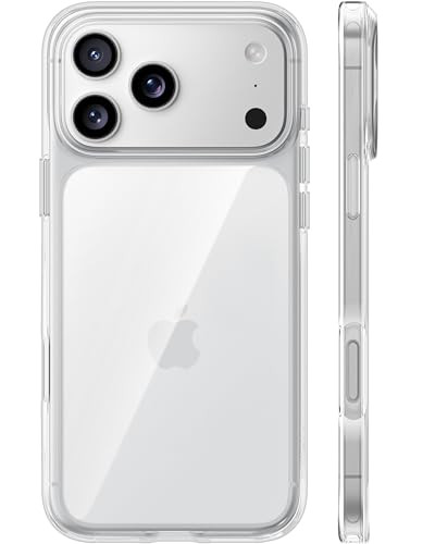TORRAS for iPhone 17 Pro Max Case Crystal Clear AntiYellowingMilitaryGrade Protection Ultra Slim Transparent AntiScratch