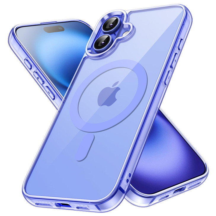 JETech Magnetic Case for iPhone 16 61Inch Compatible with MagSafe Shockproof Phone Bumper Cover AntiScratch Clear Back U