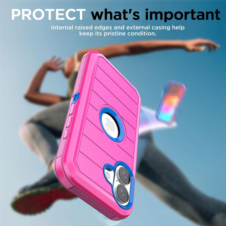 AICase for iPhone 16 CaseHeavy Duty Drop Protection Full Body Rugged ShockproofDrop ProofDust Proof Military Protective