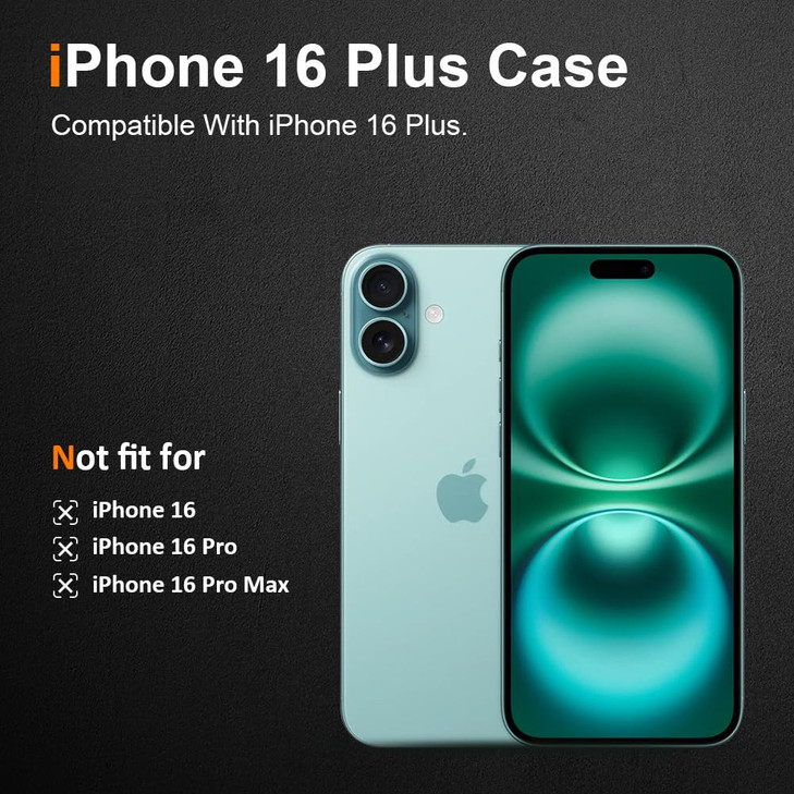 bokoo for iPhone 16 Plus Case Slim Thin Ultra Flexible Silicone Phone Case for iPhone 16 Plus Gel Rubber Soft Skin Silic