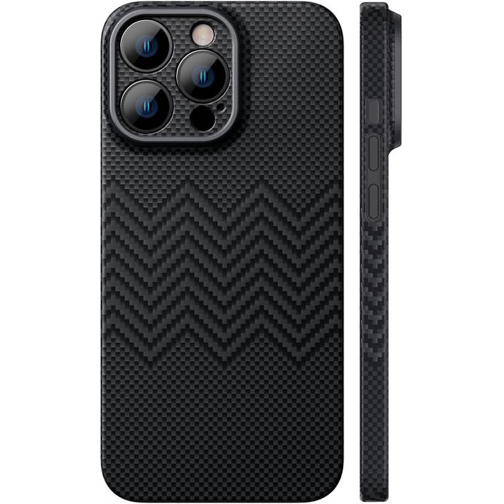 memumi Aramid Fiber for iPhone 16 Pro Case Wavy Texture Sturdy Durable 1500D Aramid Fiber 05 mm Slim Fit for iPhone 16 P