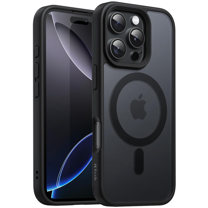 JETech Magnetic Case for iPhone 16 Pro 63Inch Compatible with MagSafe Translucent Matte Back Slim Shockproof Phone Cover
