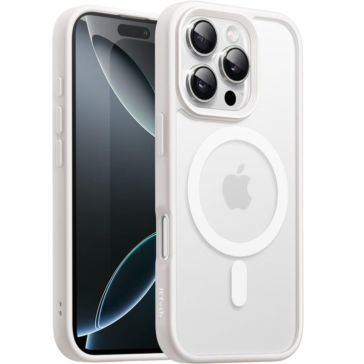 JETech Magnetic Case for iPhone 16 Pro Max 69Inch Compatible with MagSafe Translucent Matte Back Slim Shockproof Phone C
