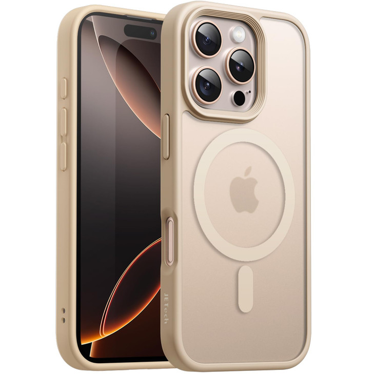 JETech Magnetic Case for iPhone 16 Pro Max 69Inch Compatible with MagSafe Translucent Matte Back Slim Shockproof Phone C