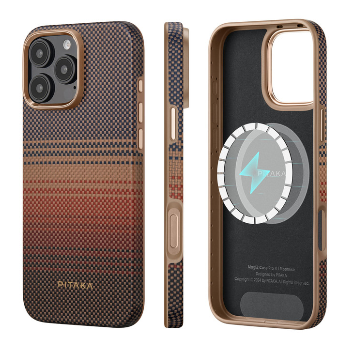 pitaka for iPhone 16 Pro Case Compatible with MagSafe Shockproof iPhone 16 Pro Case 1500D Aramid Fiber and TPU Combined