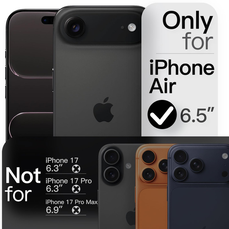 JETech Slim Case for iPhone Air UltraThin Lightweight Minimalist Phone Cover with Camera Lens Protection Matte AntiFinge