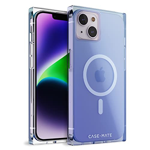 CaseMate BLOX iPhone 14 Plus Case Rainbow Frosting 10ft Drop Protection Compatible with MagSafe Magnetic Cover with Edge