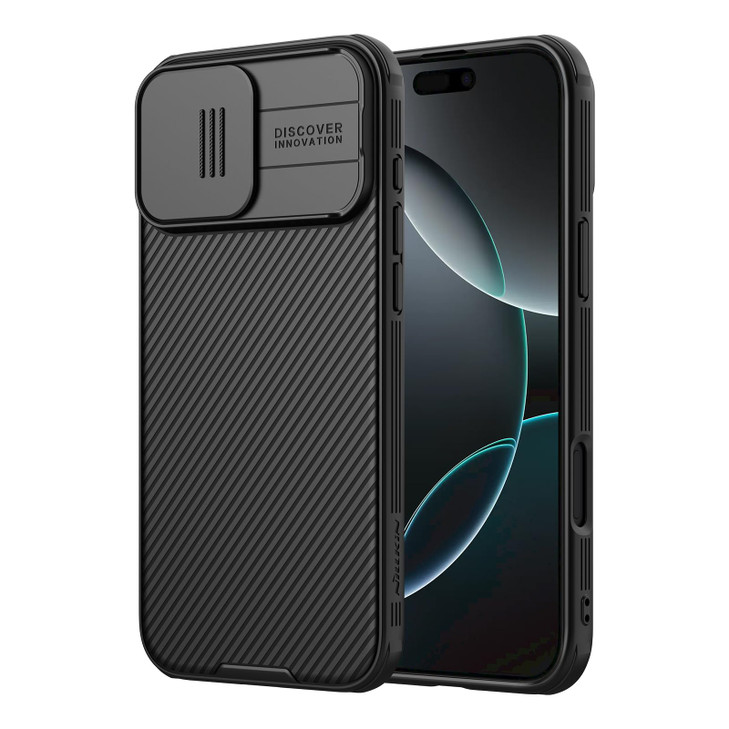 Nillkin for iPhone 16 Pro Case with Slide Camera Cover Upgraded Camera Lens Protection Slim Shockproof Protective Phone