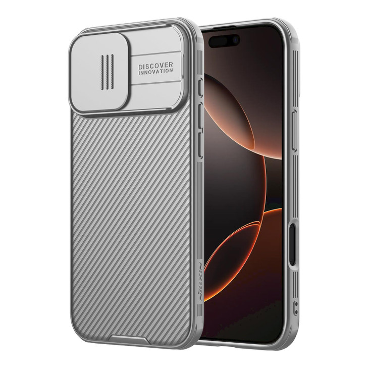 Nillkin for iPhone 16 Pro Max Case with Slide Camera Cover Upgraded Camera Lens Protection Slim Shockproof Protective Ph