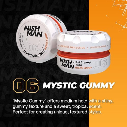 Nishman Hair Styling Gel Wax Mystic Gummy 06