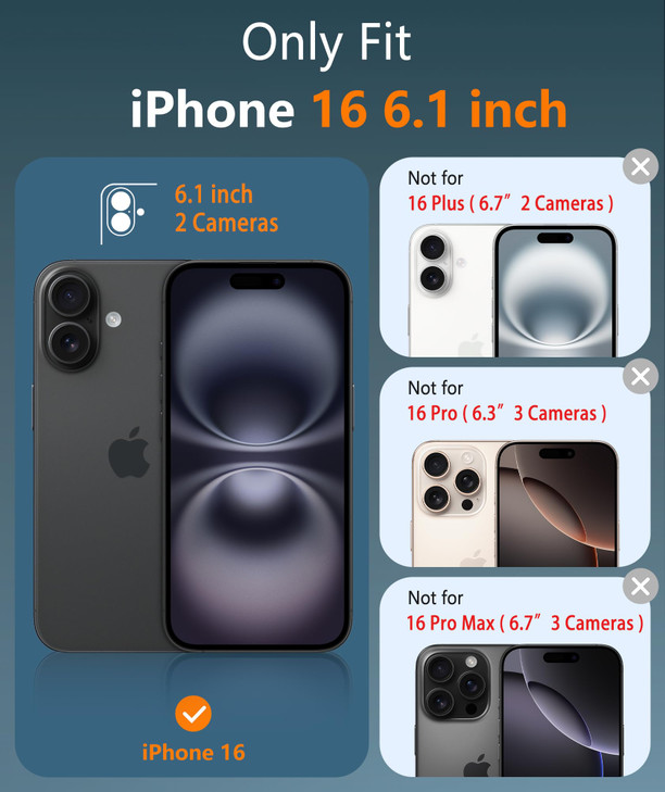 FNTCASE for iPhone 16 Phone Case Magnetic Matte Textured Shockproof Military Grade Drop Protection Cell Phone Cover Slim