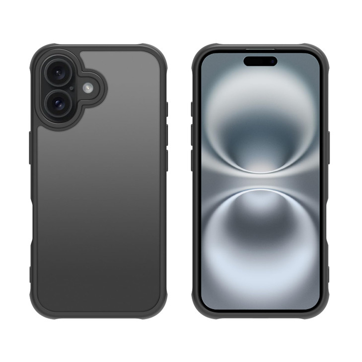 EUMADOVE for iPhone 16 Case Translucent Matte Phone Cover 10 FT Military Grade Drop Protection Slim Durable Shockproof P