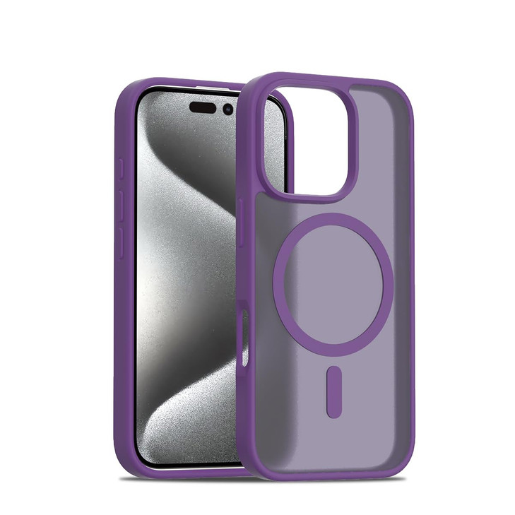EUMADOVE for iPhone 16 pro Case Compatible with Magsafe Translucent Matte Phone Cover 10 FT Military Grade Drop Protecti