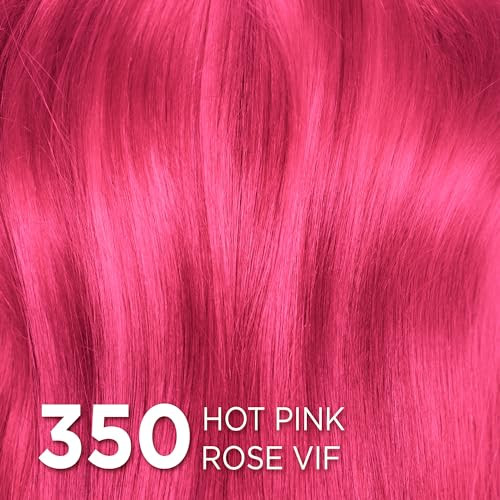 L'Oreal Paris Colorista Semi Permanent Hair Color for Bleached or Blonde Hair, Color Depositing Hair Mask Formula, Hot Pink