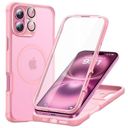 ESR for iPhone 16 Plus Case Compatible with MagSafe FullBody MilitaryGrade Drop Proof Case with Builtin 9H Tempered Glas