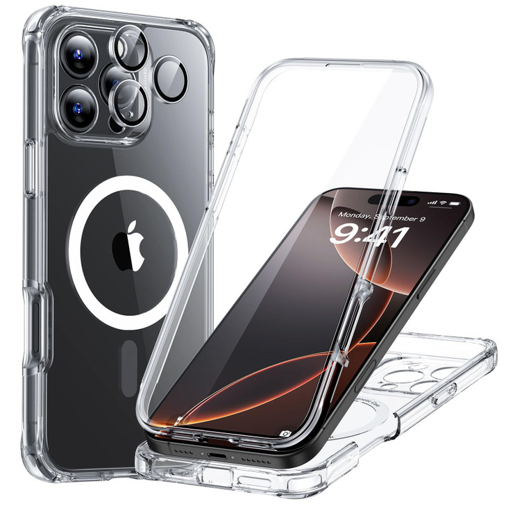 ESR for iPhone 16 Pro Max Case Compatible with MagSafe FullBody MilitaryGrade Drop Proof Case with Builtin 9H Tempered G