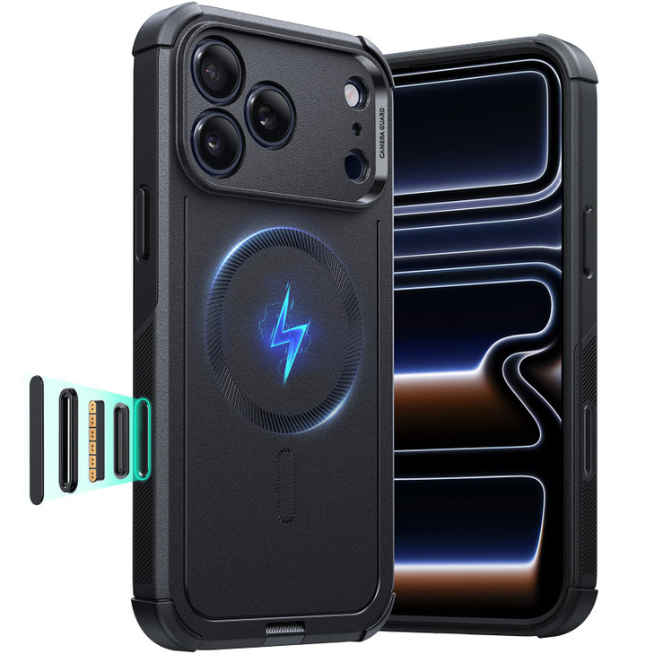 ESR for iPhone 17 Pro Case 7X MilitaryGrade Drop Protection ShockAbsorbing Rugged Cover with Camera Control Button MagSa