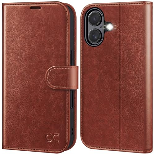 OCASE Compatible with iPhone 17 Wallet Case PU Leather Flip Folio Case with Card Holders RFID Blocking Kickstand Shockpr