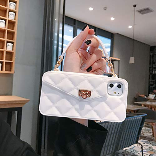 UnnFiko Designed for iPhone 12 Pro Max Wallet Case for Women Crossbody Purse Flip Cover Soft Silicone Case with Card Hol