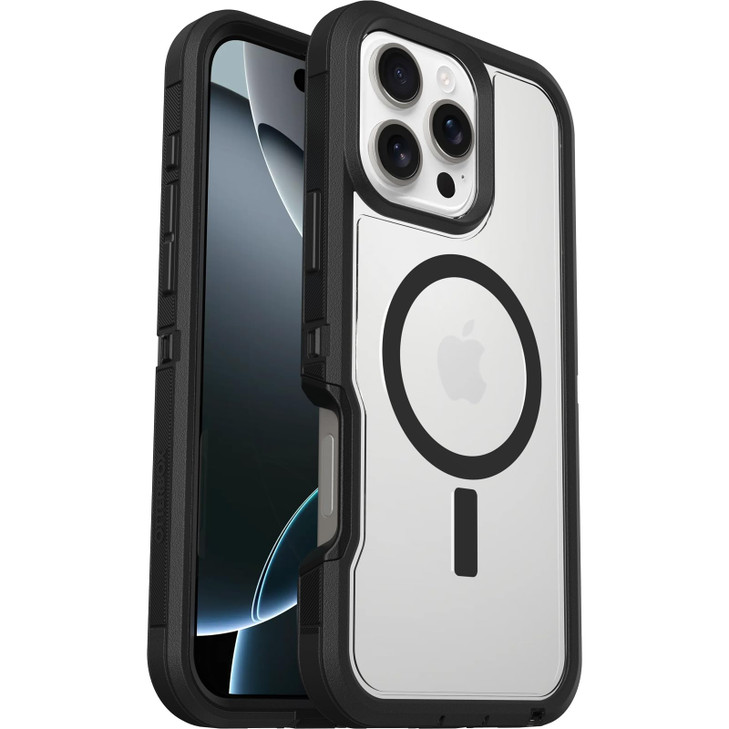 OtterBox iPhone 16 Pro Max Defender Series XT Clear Case Dark Side Single unit ships in polybag