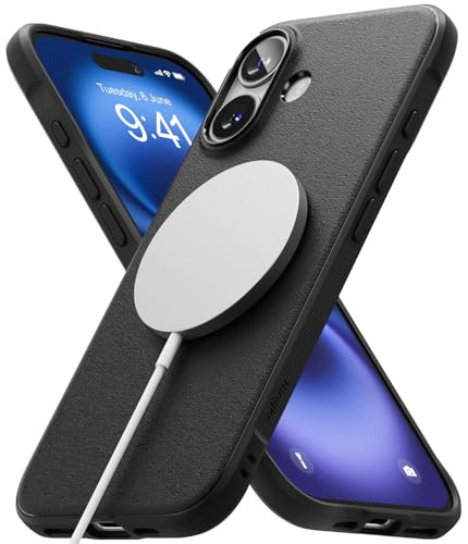 Ringke Onyx for iPhone 16 Plus Case Compatible with MagSafe Oil Dirt Resistant Individual Lens Covers for Cameras NonSli