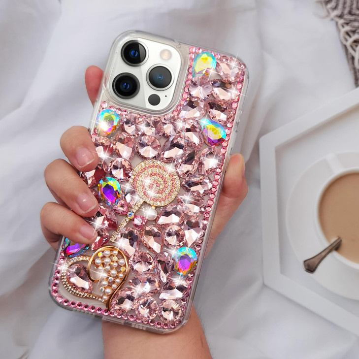 Losin Compatible with iPhone 16 Pro Bling Case Luxury Glitter Diamond Rhinestones for Women Girls Girly Cute 3D Sparkly
