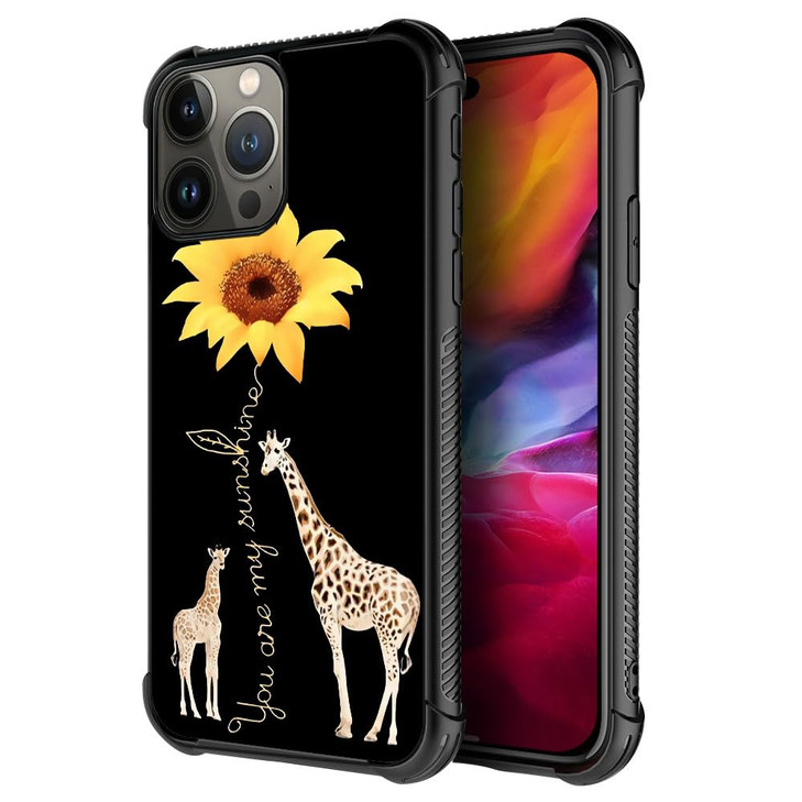 ZHEGAILIAN Case Compatible with iPhone 16 Pro MaxGiraffe Sunshine Cases for BoysGirlsFashion Pattern Design Drop Resista