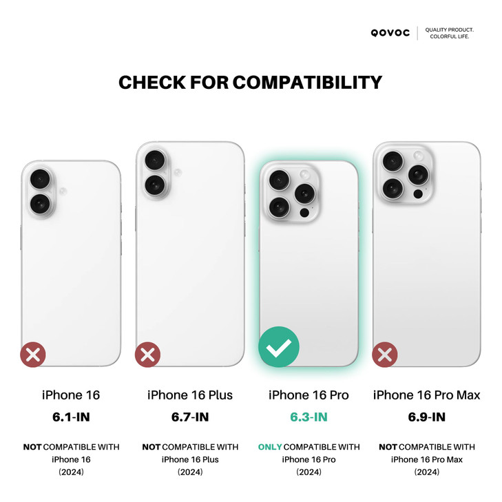 QOVOC for iPhone 16 Pro Case Clear Glitter MagSafe Compatible Bling Sparkly Girly Case for iPhone 16 Pro Magnetic Protec