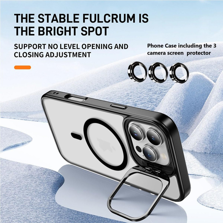 Luhuanx for iPhone 16 Pro Max Case Shock MilitaryGrade Rugged Phone SlimScratchResistant Precise CutoutsKickstand AntiSl