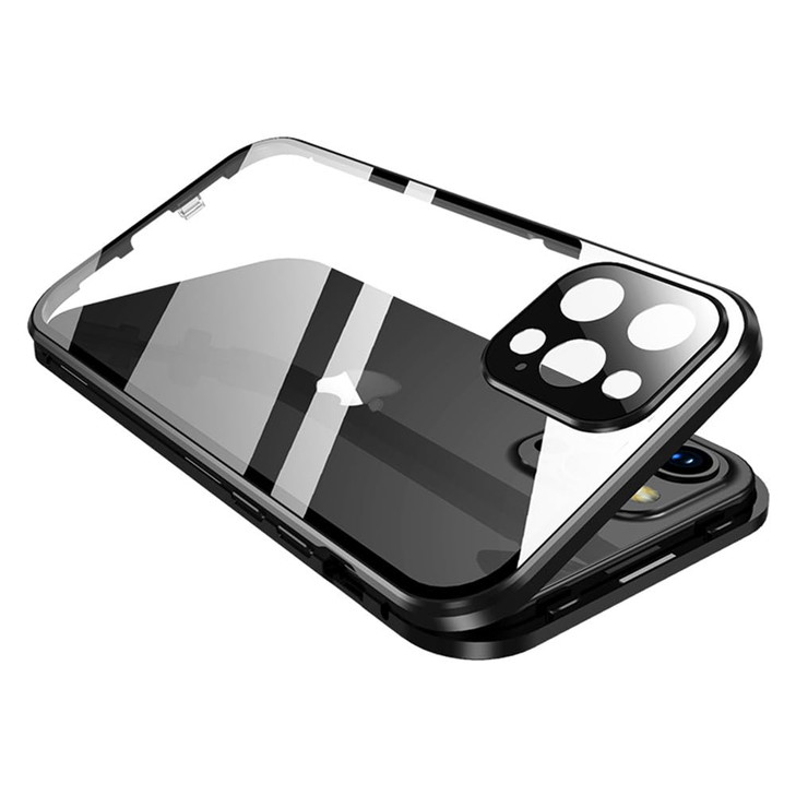 KMXDD 360 Full Body Case Compatible With iPhone 16 Pro Clear Double Sided Glass With Lock Screen and Camera Protector Ma