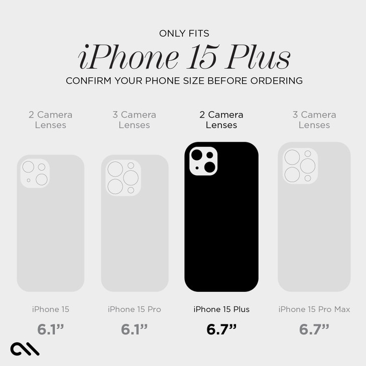 CaseMate Wallet Folio iPhone 15 Plus Case Black 12ft Drop Protection Compatible with MagSafe Magnetic Flip Folio Cover M