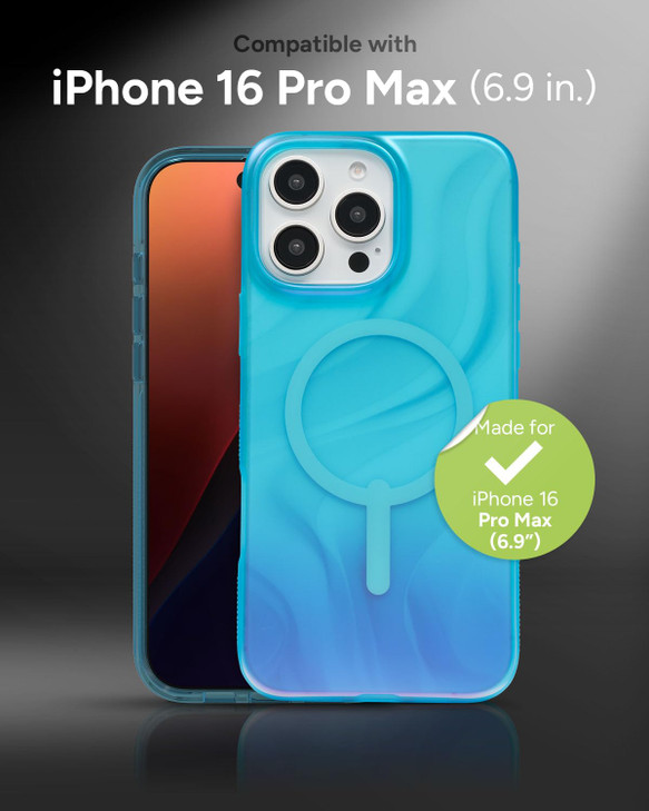 ZAGG Milan Snap Case for iPhone 16 Pro Max Color Changing Finish MagSafe Wireless Charging Compatible 13ft Drop Protecti