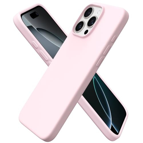 ORNARTO Compatible with iPhone 16 Pro Max Case 69 Slim Liquid Silicone 3 Layers Soft Gel Rubber Shockproof Protective Co