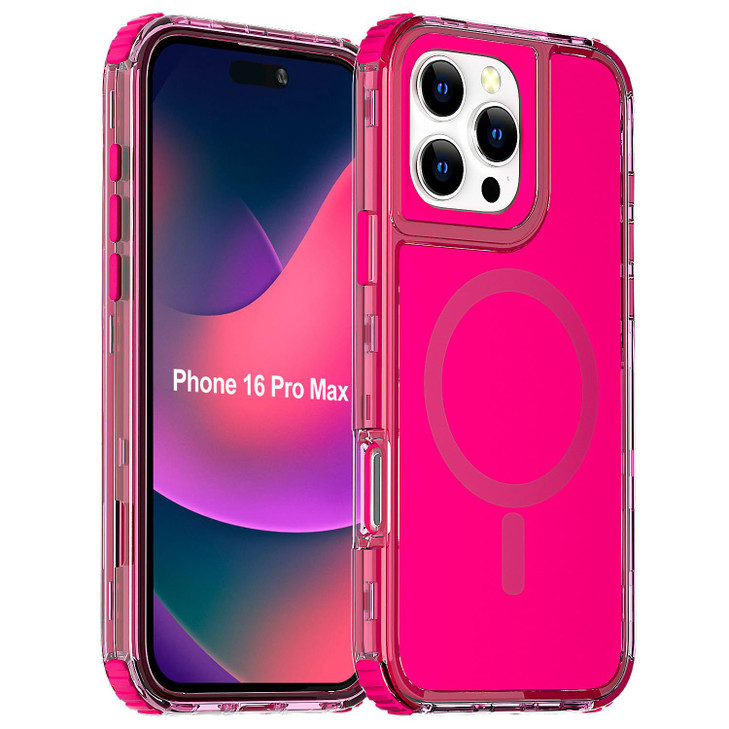 AICase for iPhone 16 Pro Max Case Silicone Built for MagSafe3 in 1 Heavy Duty Drop Protection Rugged ShockproofDropDust