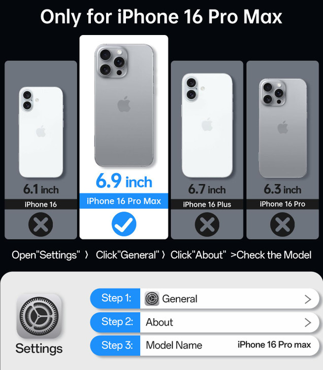 Meifigno Magnetic Case Designed for iPhone 16 Pro Max 69 Compatible with MagSafe MilitaryGrade Protection Translucent Ma