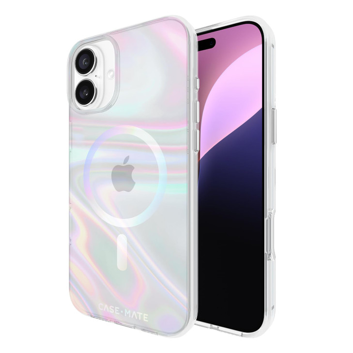 CaseMate Soap Bubble iPhone 16 Plus Case Compatible with MagSafe Stylish Phone Case with 12ft Drop Protection Premium Ma