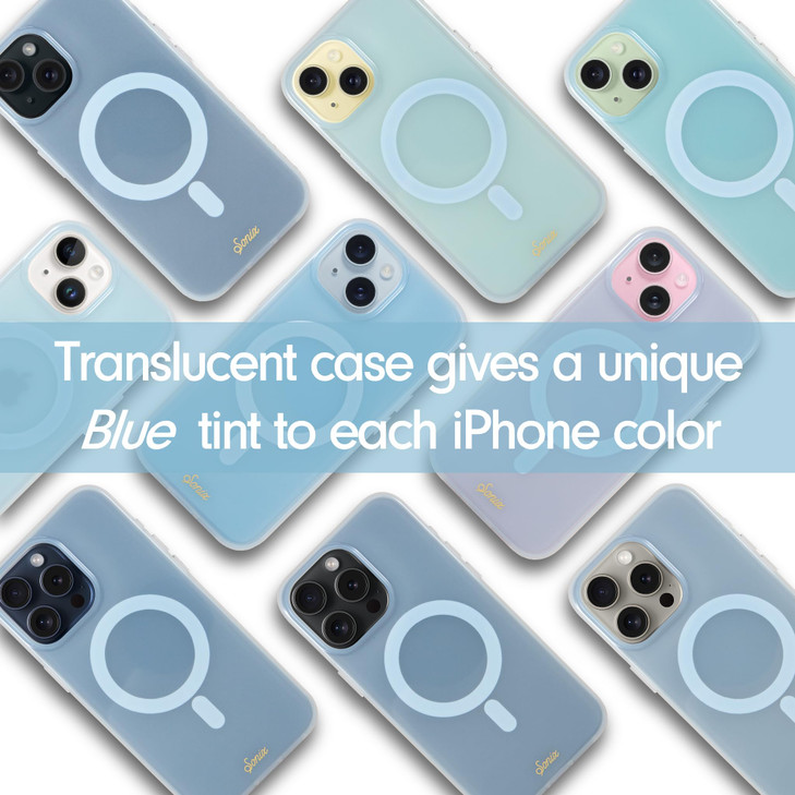 Sonix Case for iPhone 16 Pro Compatible with MagSafe 10ft Drop Tested Jelly Sky Blue