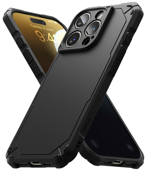 Ringke Rugged Gear for iPhone 16 Pro Case Oil Dirt Resistant Prevents Oily Smudges NonSlip Enhanced Grip Protective Cove