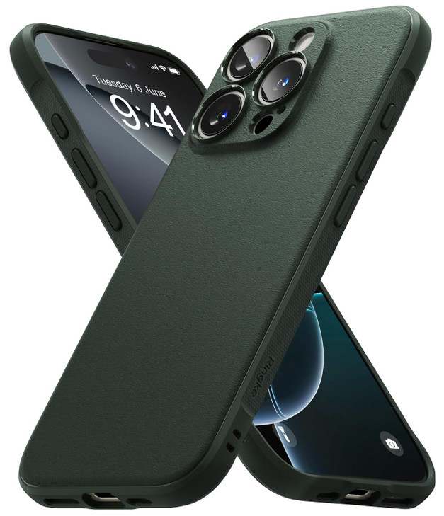 Ringke Onyx for iPhone 16 Pro Case Feels Good in The Hand Oil Dirt Resistant Individual Lens Covers for Cameras NonSlip