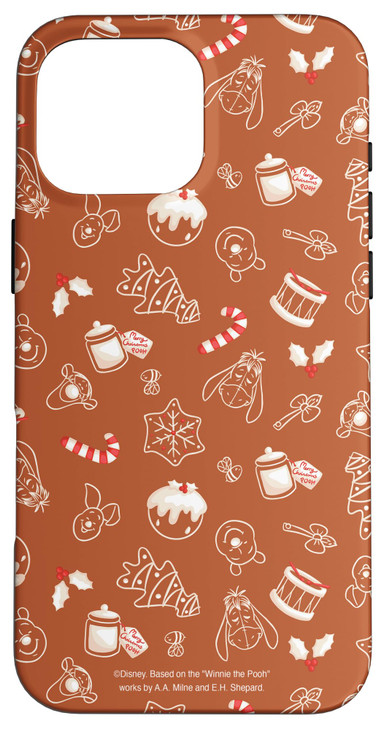 Disney Winnie The Pooh Pals Gingerbread Christmas Pattern Case for iPhone 16 Pro Max
