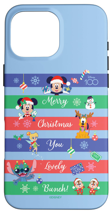 Disney 100 Mickey Friends Merry Christmas You Lovely Bunch Case for iPhone 16 Pro Max