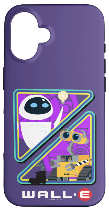iPhone 16 Disney Pixar WallE Eve Purple Split Design Case