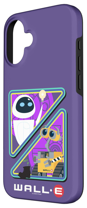 iPhone 16 Disney Pixar WallE Eve Purple Split Design Case
