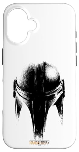 Star Wars The Mandalorian Helmet Sketch Case for iPhone 16
