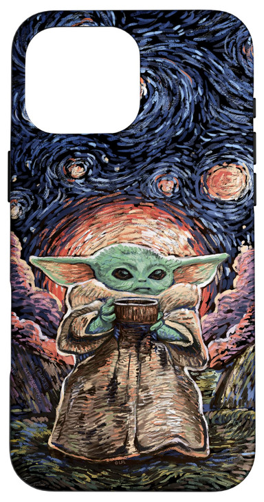 Star Wars The Mandalorian The Child Starry Night Style Case for iPhone 16 Pro Max