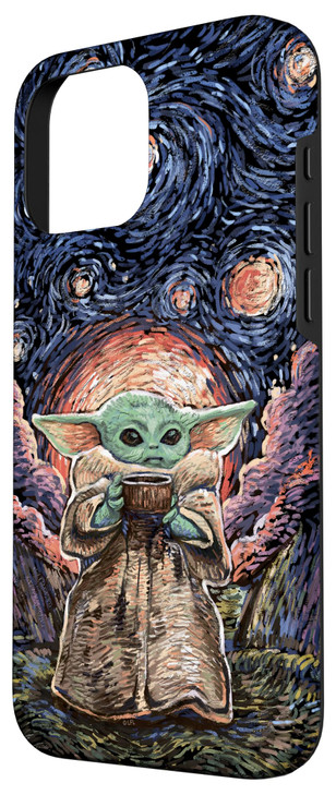 Star Wars The Mandalorian The Child Starry Night Style Case for iPhone 16 Pro Max