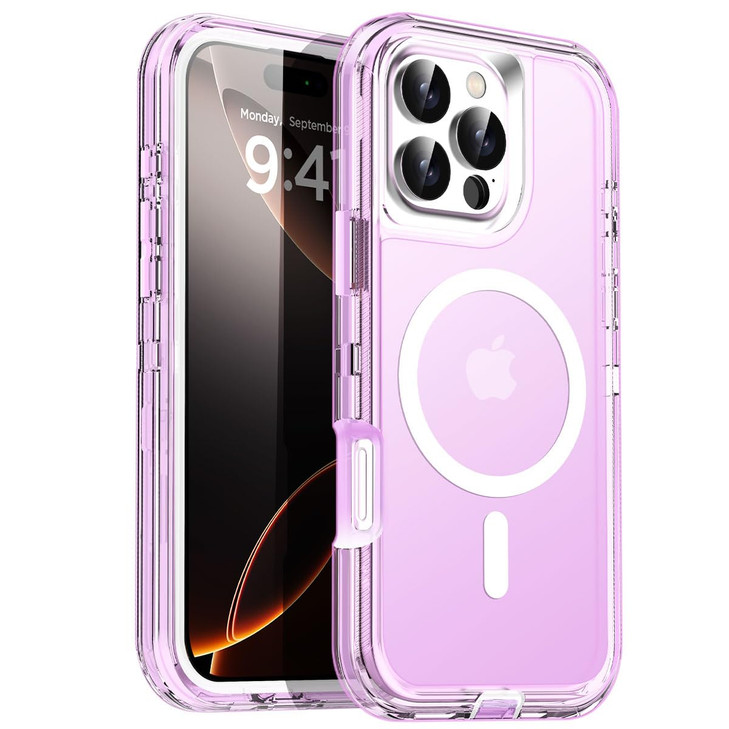 AICase for iPhone 16 Pro Max Case Clear Compatible with MagSafe 3 in 1 Heavy Duty Drop Protection Full Body Rugged Shock